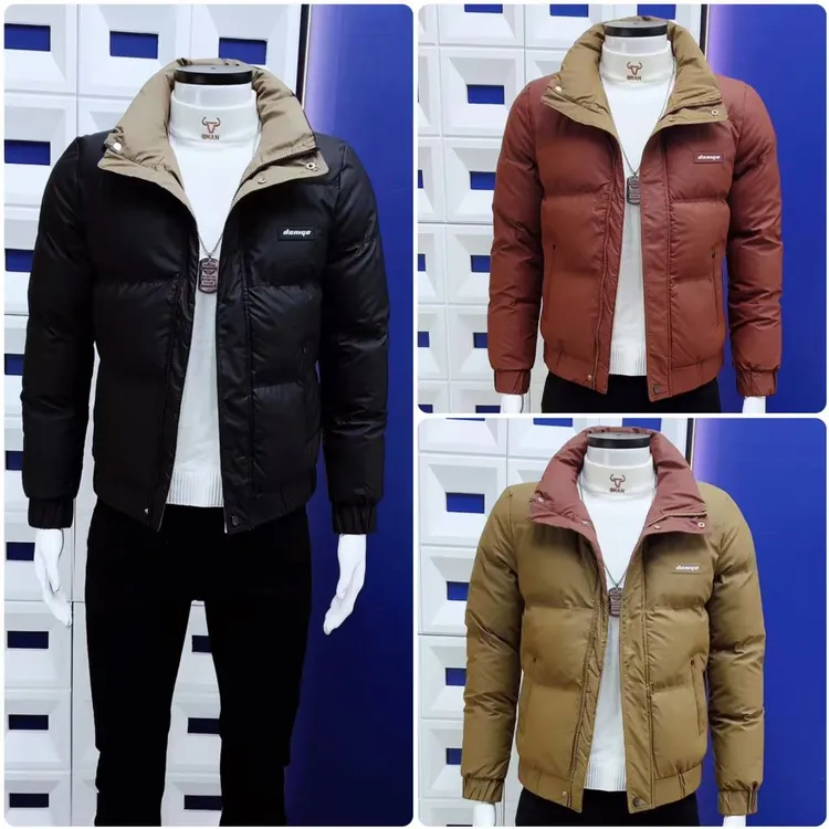 新款百搭时尚冬装气质男士棉服保暖修身潮牌痞帅爆款加厚外套高级