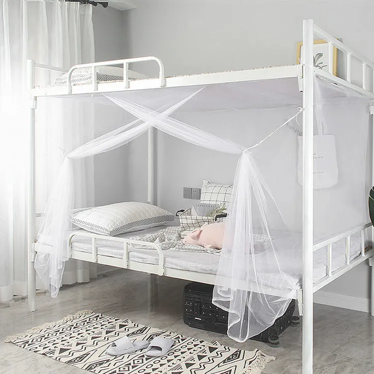 学生加密蚊帐0.9M上下通铺用寝室单人下铺单门大学宿舍用1.2米x2