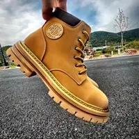 【小吴言】2024秋季男生新款英伦风透气百搭复古时尚休闲马丁靴