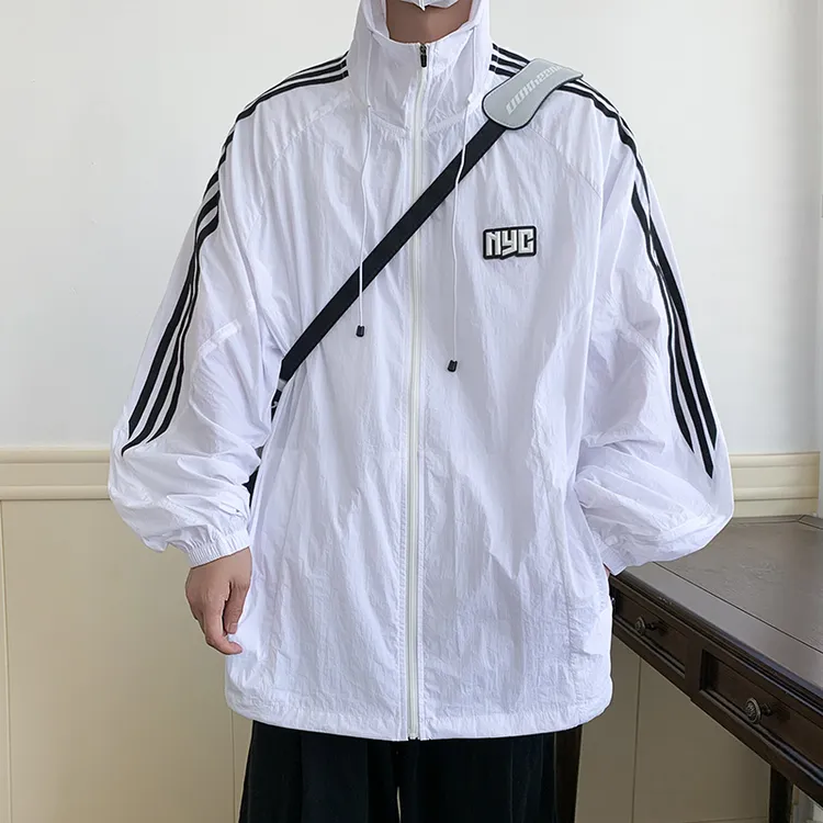 薄款连帽防晒衣男夏季外套户外防紫外线防晒服情侣款运动休闲夹克