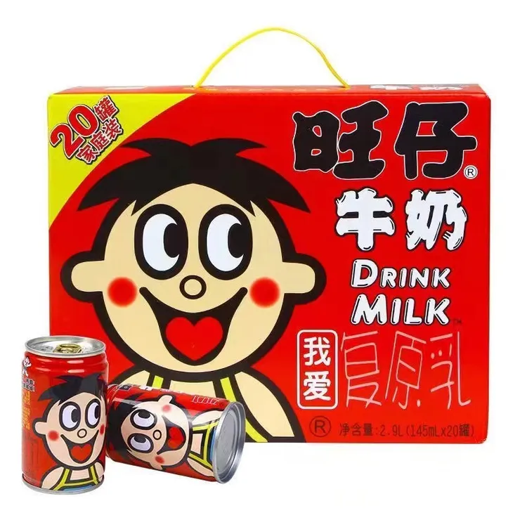 WANT-WANT/旺旺旺仔牛奶245ML*12罐整箱批发儿童学生营养早餐铁罐