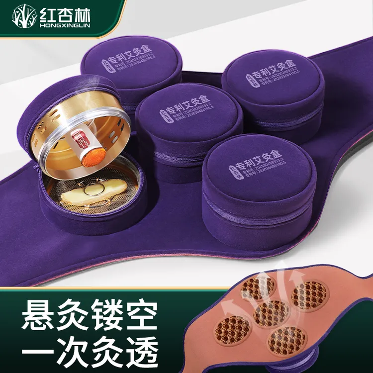 红杏林艾灸盒随身灸家用无烟包镂空悬灸熏蒸腰部可用腹部使用