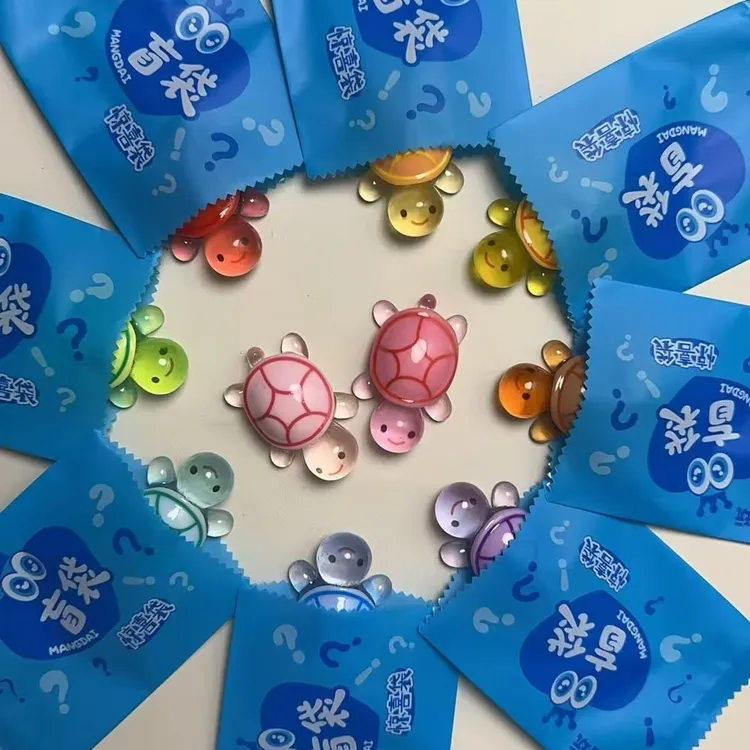 【回家拆夜光乌龟46mm】创意树脂全妹饰品小摆件可爱网红玩具对对碰