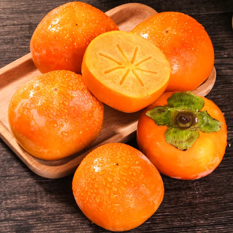 最鲜享〖去皮吃〗美味山西脆柿子4.5斤水果新鲜