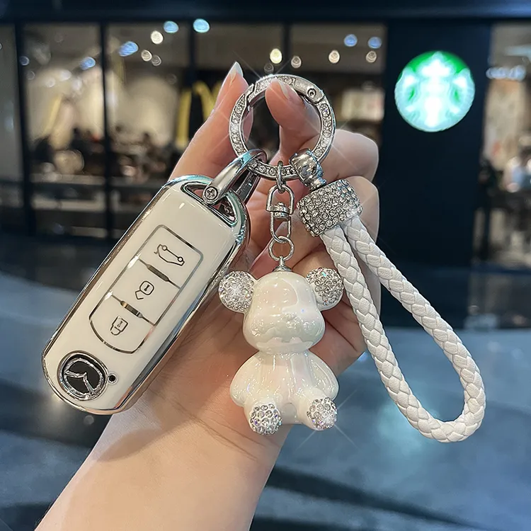 马自达汽车钥匙套cx4包cx5昂克赛拉3阿特兹6睿翼7创意扣cx9高档壳