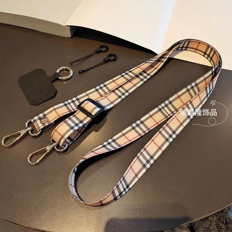 高端加长手机挂绳斜挎挂脖可调节肩背个性帆布吊绳防丢耐用手机链