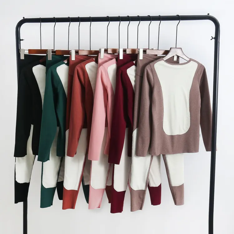 珠束秋冬无痕保暖内衣加厚柔护背双面秋衣秋裤女长袖