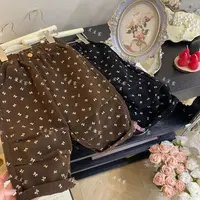 2024秋季儿童韩版满印碎花百搭直筒休闲裤24805【JDD】