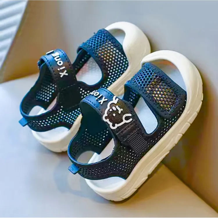 宝宝网凉鞋1一3岁夏季新款防滑婴儿学步鞋男女童鞋子软底儿童凉鞋