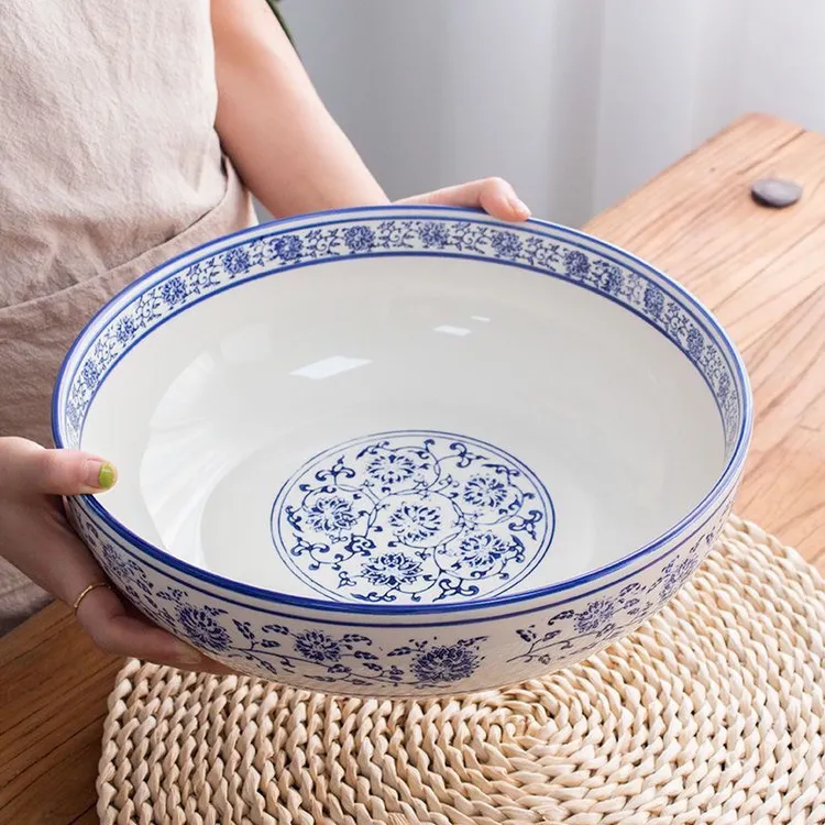 12英寸大汤碗青花瓷1只吃面专用大号面碗