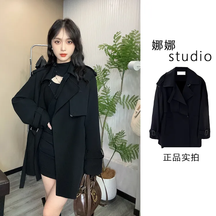 【柏林纪事】时尚英伦风秋冬新款百搭宽松显瘦中长风衣