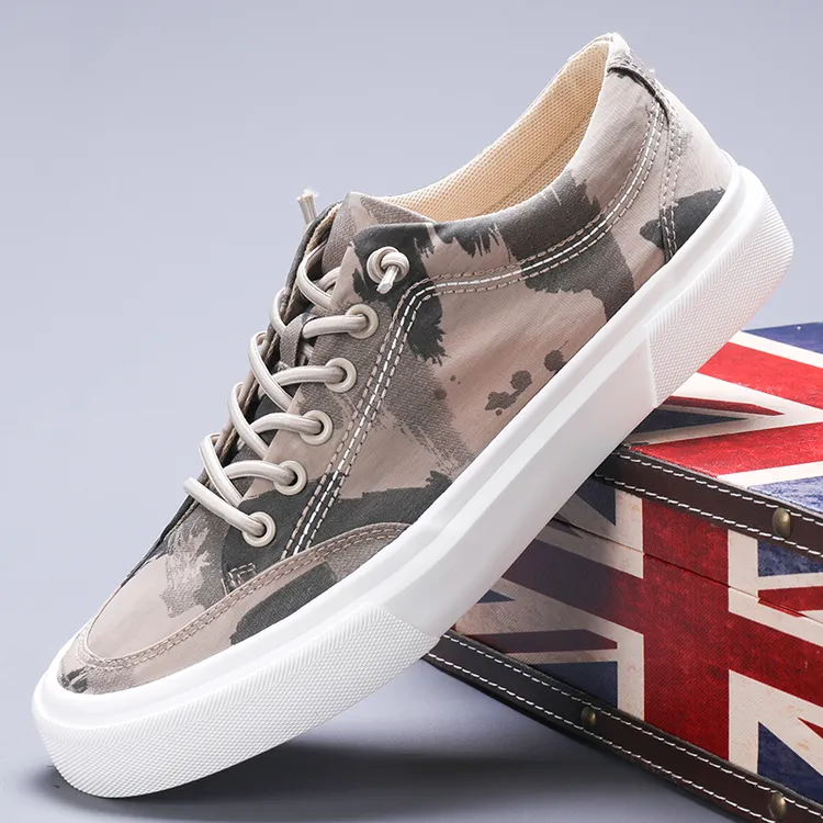 男鞋2024春季新款时尚百搭男士休闲板鞋潮流低帮透气一脚蹬懒人鞋