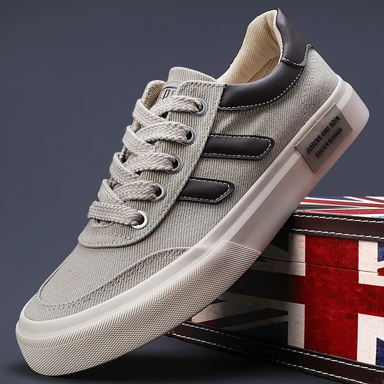 男鞋2024年新款秋季布鞋男士韩版潮流休闲鞋百搭潮鞋低帮系带布鞋
