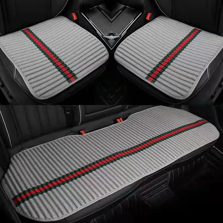 汽车坐垫四季通用填充物苦荞壳养生坐垫亚麻坐垫单片坐垫防滑耐磨