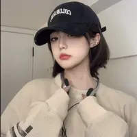 加大头围鸭舌帽子女秋冬帽子潮牌网红软顶大帽檐棒球帽男半硬顶
