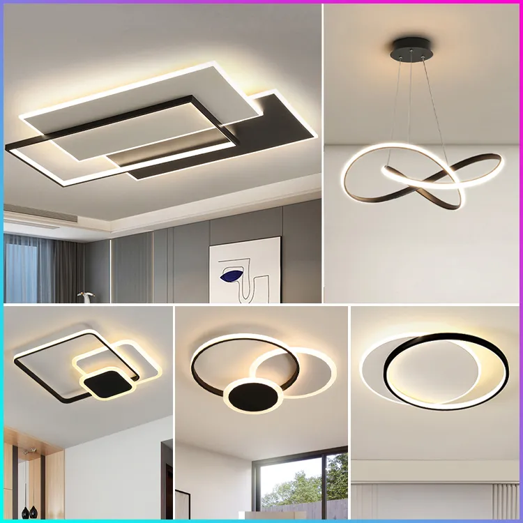 客厅大灯2025年新款大气北欧创意吸顶灯简约现代极简全屋灯具套餐