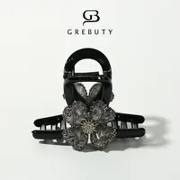 GREBUTY  4666 雪花砂糖【四叶草】锆石抓夹