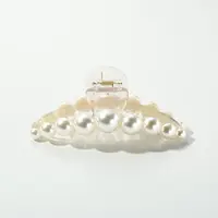 GREBUTY 3854 新品白色珠珠抓夹