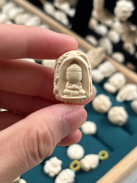 猛犸牙精品小牌子吊坠配饰diy无相佛