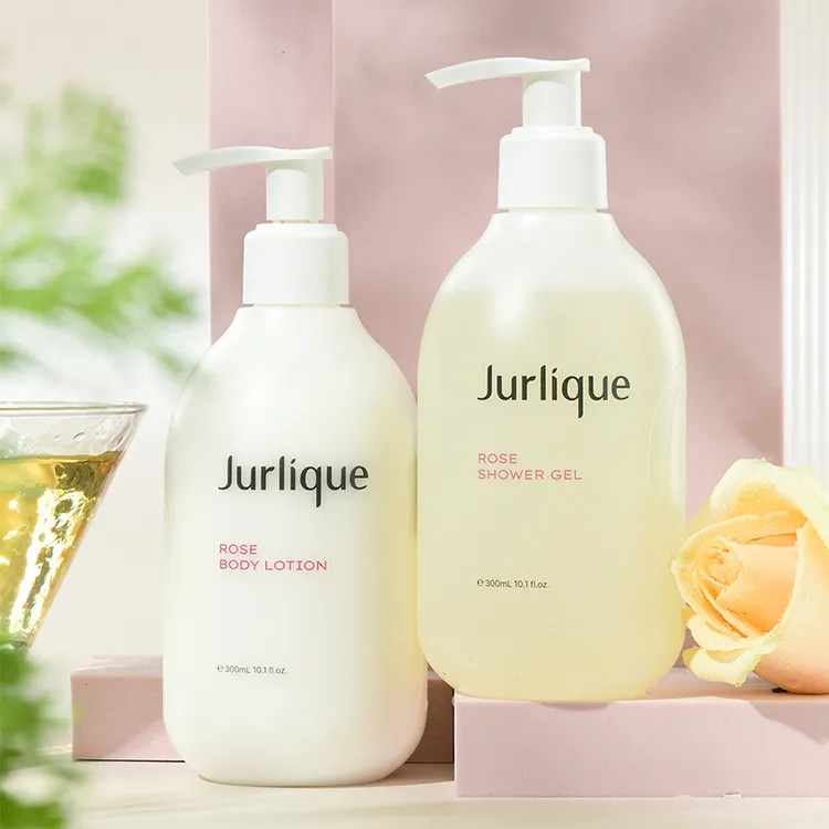 Jurlique/茱莉蔻玫瑰沐浴露身体乳300ml+300ml滋润柔肤送礼 秋季