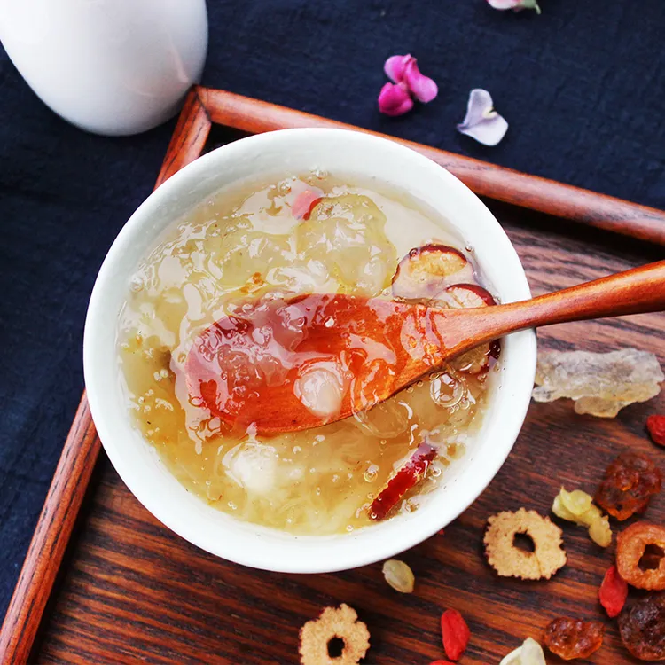 慢沏[桃胶雪燕皂角米银耳组合滋润羹]正品鲜炖食用200g/盒