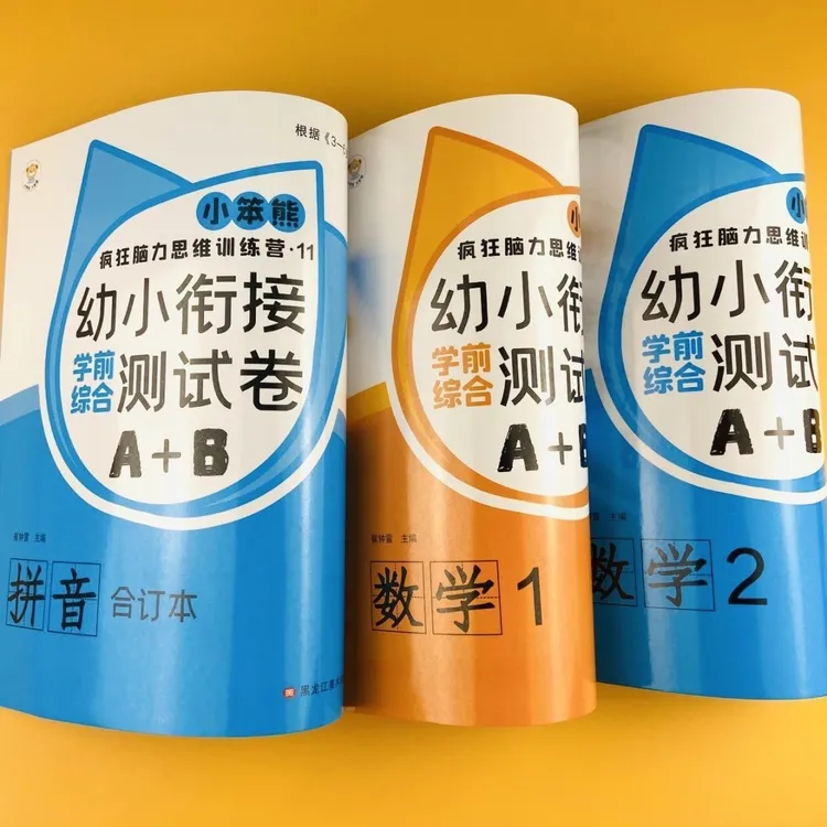 幼小衔接一日一练大班升一年级试卷拼音数学练习册学前数学卷