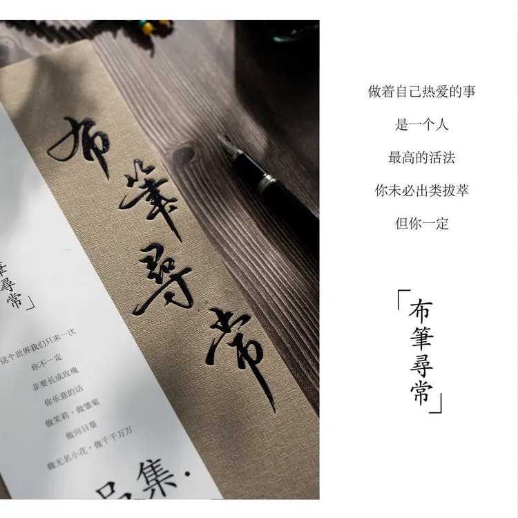 布笔寻常硬笔行书作品集精装练字书法字帖临摹送礼鉴赏手写诗词
