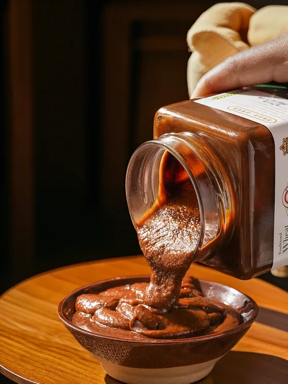 湖北麦酱小麦酱麦子酱晒酱甜酱火锅蘸料酱湖南麦酱贵州土麦酱