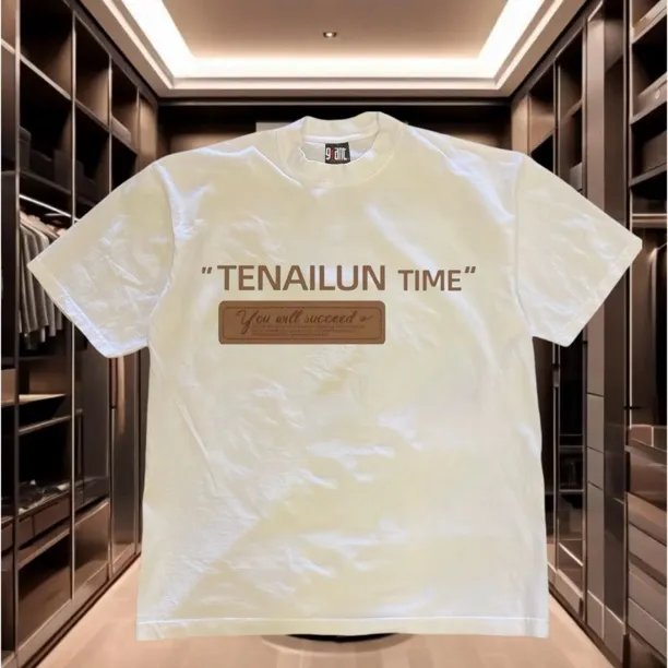 新款男士短袖T恤夏季潮流宽松圆领印花休闲上衣男款白色轻奢时尚