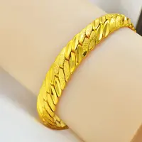 铜合金手链 正品黄金色龙骨手链不掉色男士节节高个性气质霸气