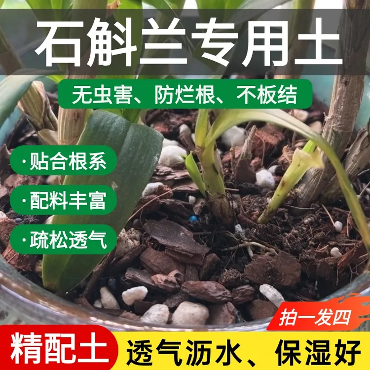 花大师石斛专用土铁皮石斛兰专用营养土颗粒兰花土壤种植肥料盆栽