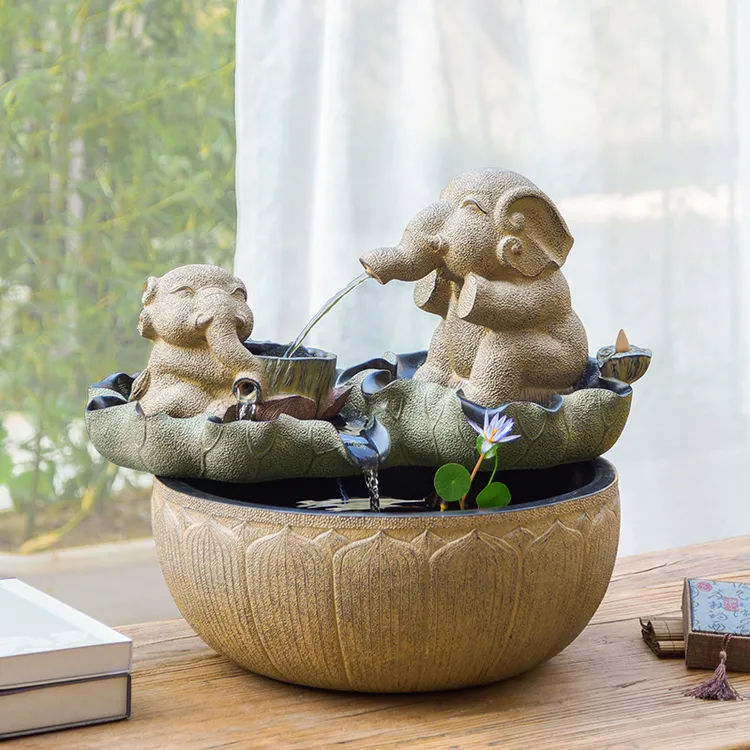 家用客厅流水摆件室内办公室喷泉循环水水系景观茶室店铺开业送礼