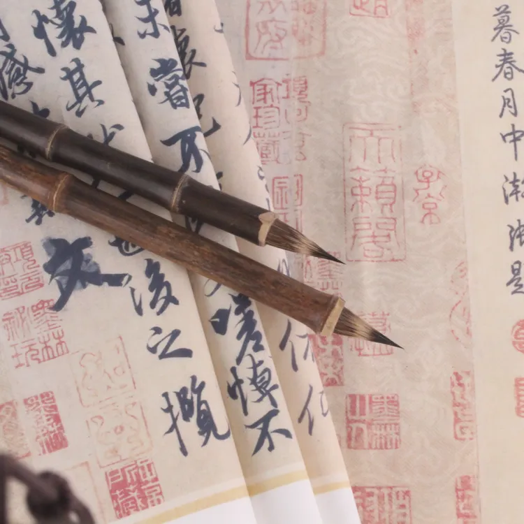 毛笔书法毫羊毫国画书法小楷中楷行书初学毛笔字绘画隶书用专业级