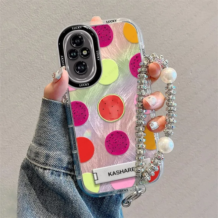 适用荣耀200手机壳硅胶潮牌荣耀100卡通全包90可爱80青春水果圆点