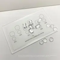【美甲空色板】美甲展示板色板高级颜色空色板甲片色卡展示架亚克力
