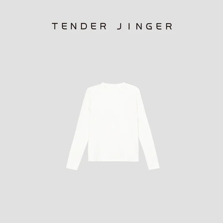 Tender Jinger基础圆领时尚休闲长袖棉T恤T43JLL77712