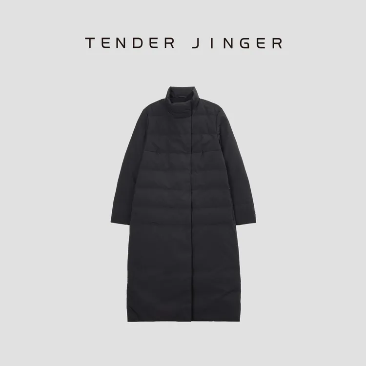 Tender Jinger【专柜】女保暖可拆卸围巾领长款鹅绒服T44SHC79150