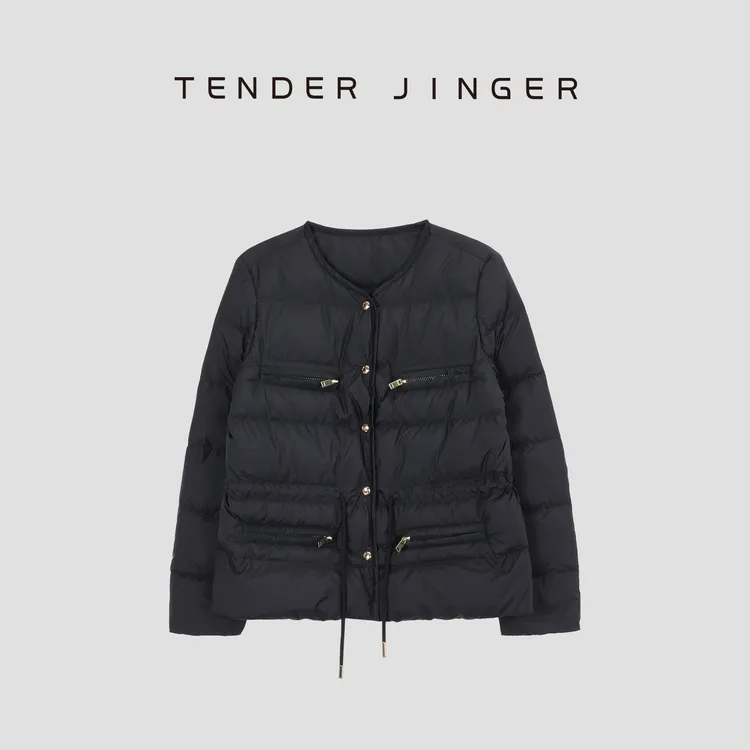 Tender Jinger【黑标】收腰短款鹅绒服T44CH271H