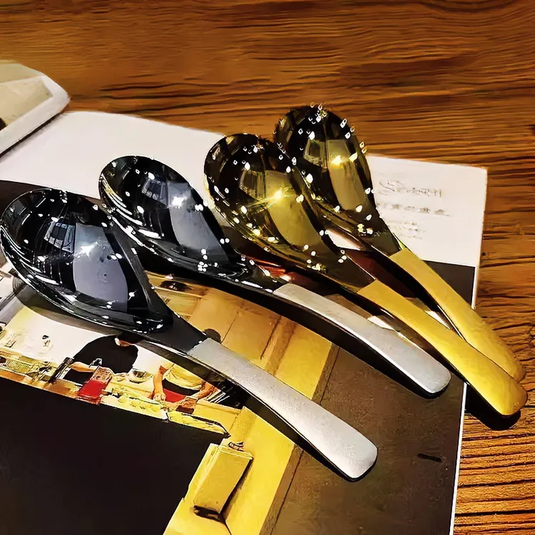 【到手2金2银】不锈钢精工伯爵勺 勺子汤勺甜品圆勺吃饭勺家用勺子