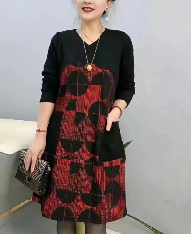 大码女装拼接裙子830款