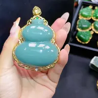【一夕珠宝】18K和田玉葫芦吊坠丨天然玉石丨多样性发一丨