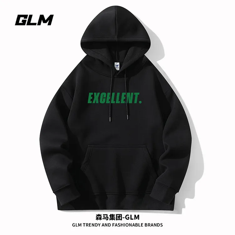 GLM秋冬潮流时尚男士连帽卫衣情侣外套秋季男上衣服长袖T恤打底衫