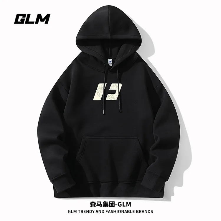 GLM秋冬季休闲运动男士连帽卫衣时尚情侣外套长袖T恤打底衫衣服男