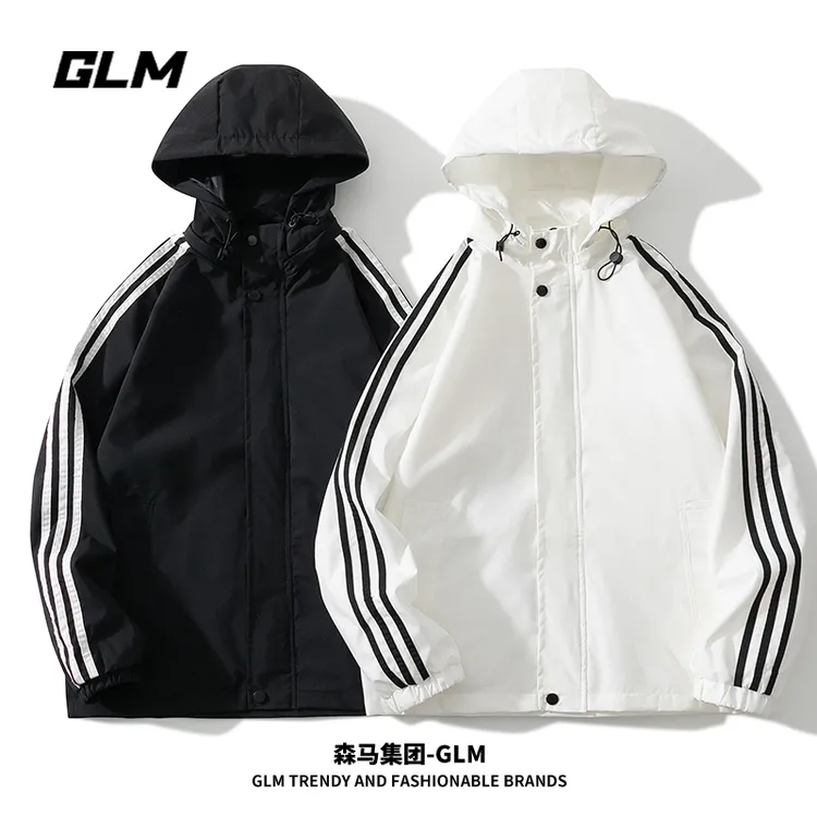 潮牌GLM春秋季男士夹克休闲男外套情侣户外运动衣服防风薄款男装