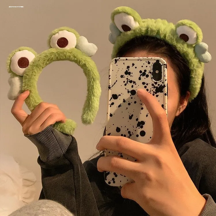 压发青蛙发箍束发带ins甜妹碎发洗脸显白百搭小众设计敷面膜简约