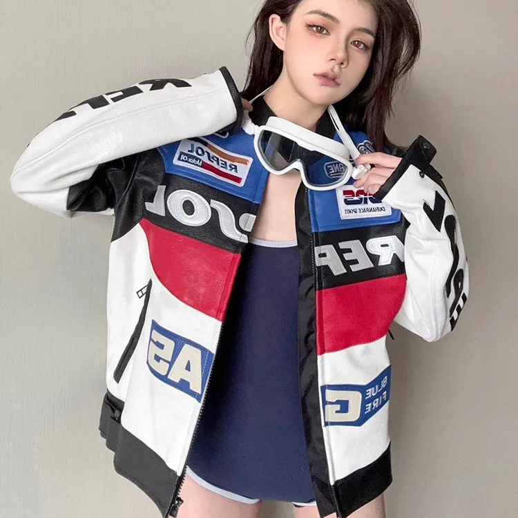 DUHAN/杜汉摩托车冬季骑行服威爽REPSOL机车皮衣四季防摔赛车服