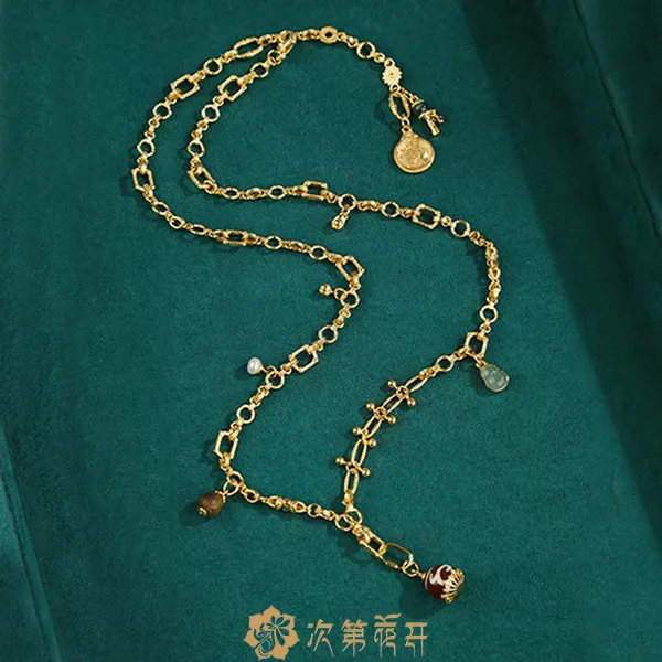 铜合金项链 潮流国风项链百搭时尚