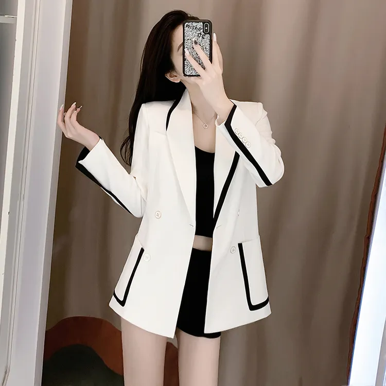 秋季职业休闲高档时尚小西装外套女百搭网红气质小西服女款
