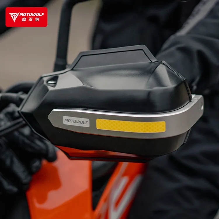 摩多狼摩托车骑行护手罩手把套防摔防风挡风折叠机车电摩子弹款