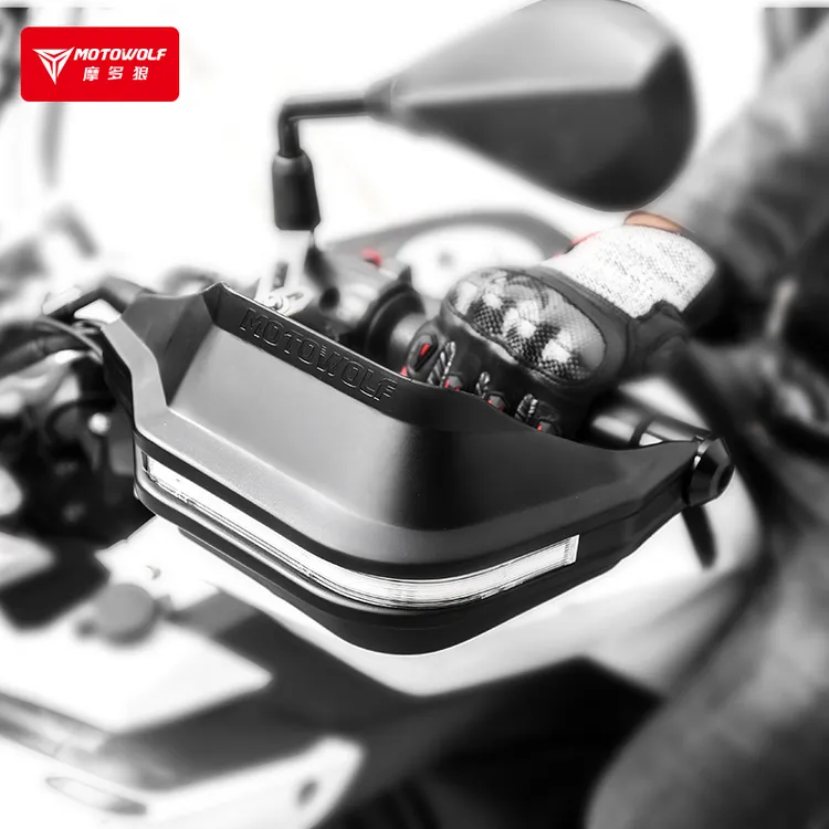 摩多狼越野机车踏板摩托车挡雨护手罩机车改装配件把手挡风板